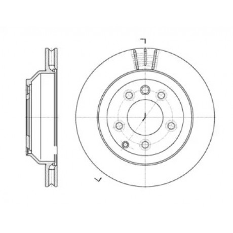 Диск тормозной VW TOUAREG задн. вент. (пр-во Remsa)