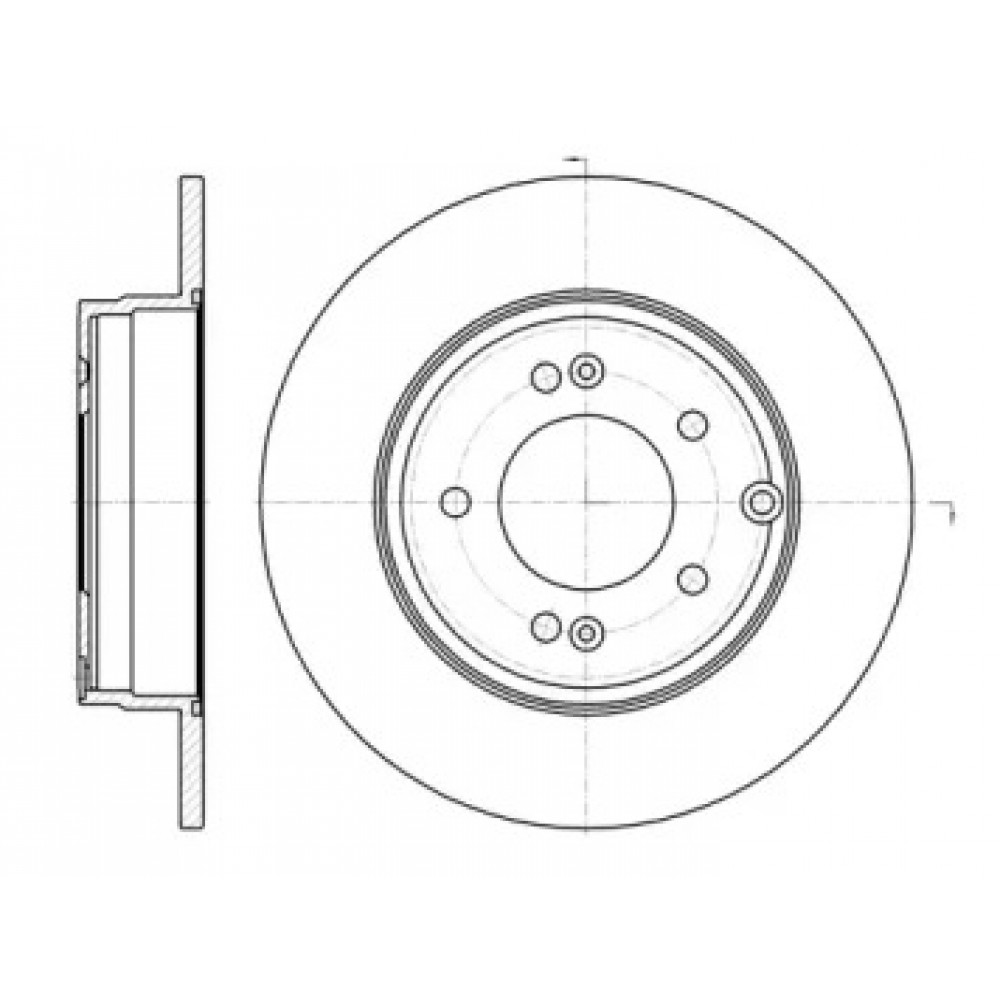 Диск тормозной HYUNDAI SONATA V 2.0 CRDI 06- задн. (пр-во REMSA)