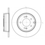 Диск гальмівний (вир-во REMSA) 