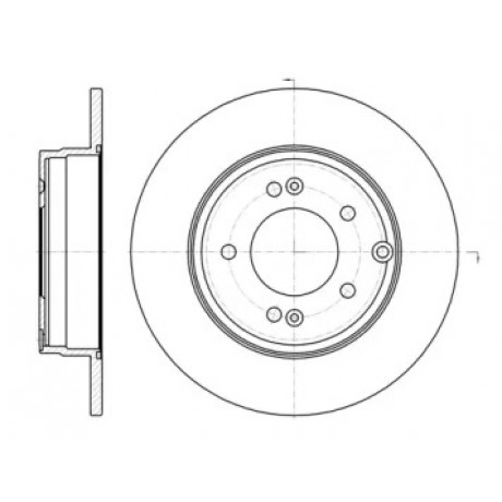 Диск тормозной HYUNDAI SONATA V 2.0 CRDI 06- задн. (пр-во REMSA)