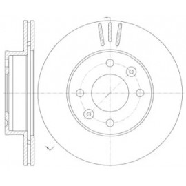 Диск тормозной HYUNDAI I10 10/07-,KIA PICANTO 04/04- передн. (пр-во REMSA)