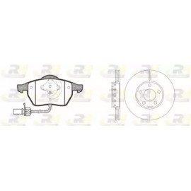 Комплект гальмівний передн. AUDI A4 00-.A6 97-05,SKODA SUPERB 02-,VW PASSAT 00-05 (вир-во REMSA)  Комплект гальмівний передн. AUDI A4 00-.A6 97-05,SKODA SUPERB 02-,VW PASSAT 00-05 (вир-во REMSA)