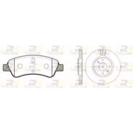 Комплект тормозной передн. CITROEN C3, C4, DS3 PEUGEOT 206, 207 (пр-во REMSA)  Комплект тормозной передн. CITROEN C3, C4, DS3 PEUGEOT 206, 207 (пр-во REMSA)