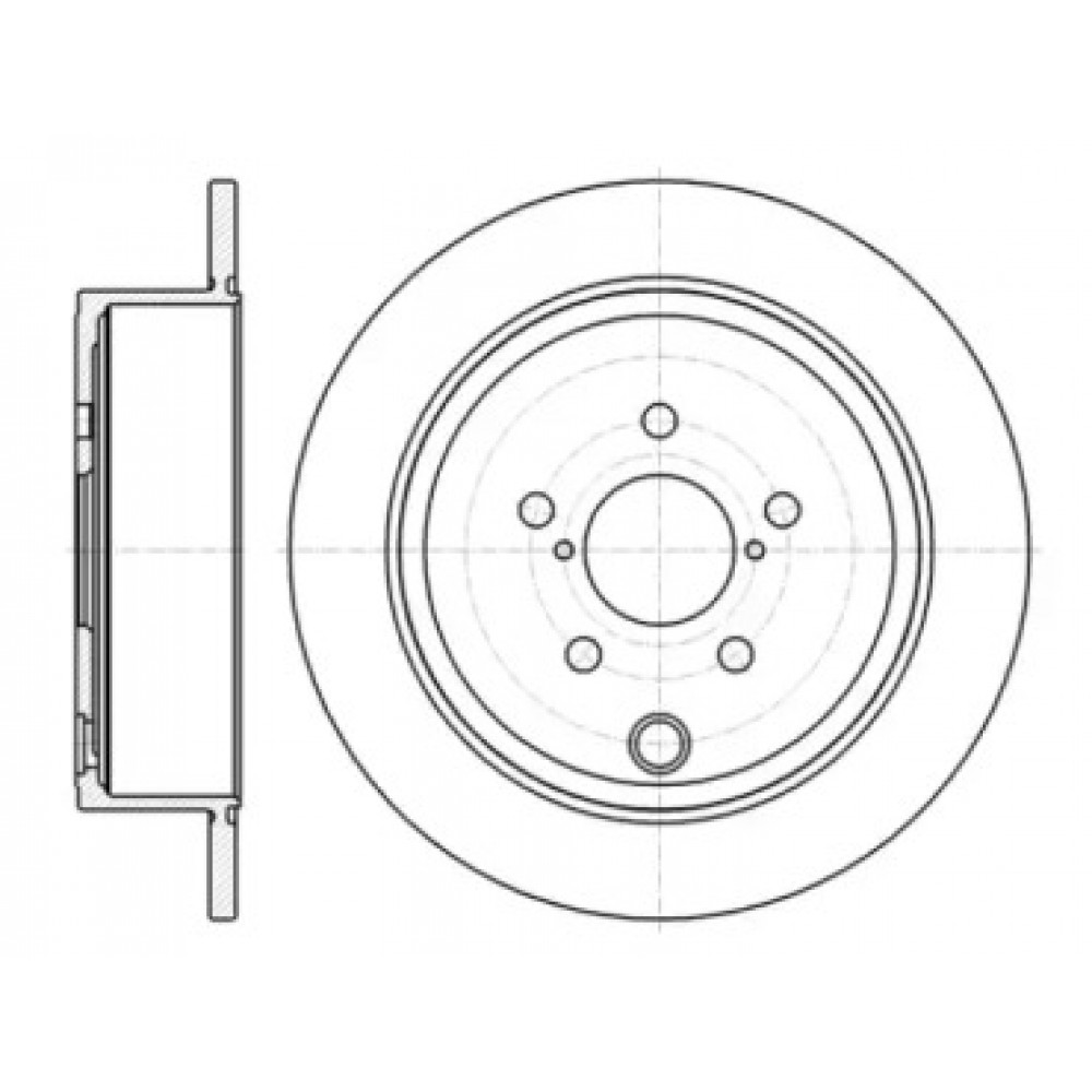 Диск тормозной SUBARU FORESTER 08-,IMPREZA 08-,LEGACY V 09-,OUTBACK 09- задн. (пр-во REMSA)
