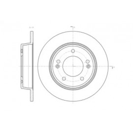 Диск гальмівний (вир-во REMSA)