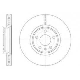 Диск тормозной AUDI A4 IV 1.8 16V-3.0 V6 TDI 07- передн. (пр-во REMSA)