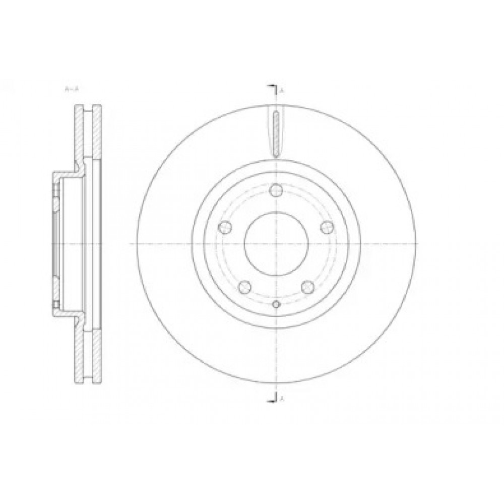 Диск тормозной MAZDA 6 2.0-2.5 2013-, CX-5 2.0-2.2 2011- передн. (пр-во REMSA)
