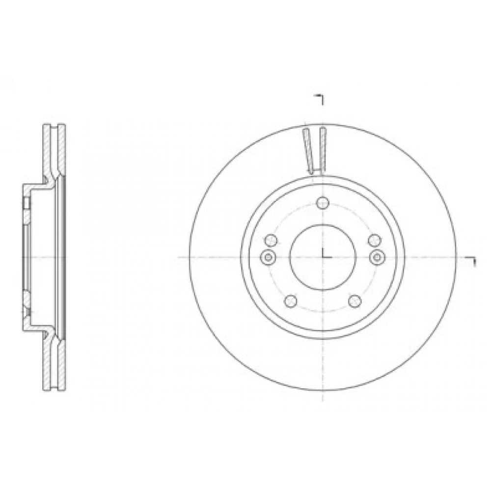 Диск тормозной HYUNDAI I30 1.4-1.6 2011-,KIA CEED 2012- передн. (пр-во REMSA)