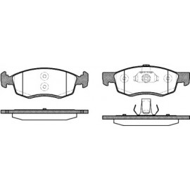 Колодка торм. диск. RENAULT SANDERO, LOGAN (KS_) передн. (пр-во REMSA)