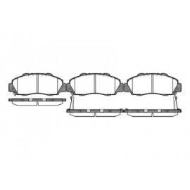 Колодка торм. диск. HONDA CR-V I (10/95-07/02) передн. (пр-во REMSA)