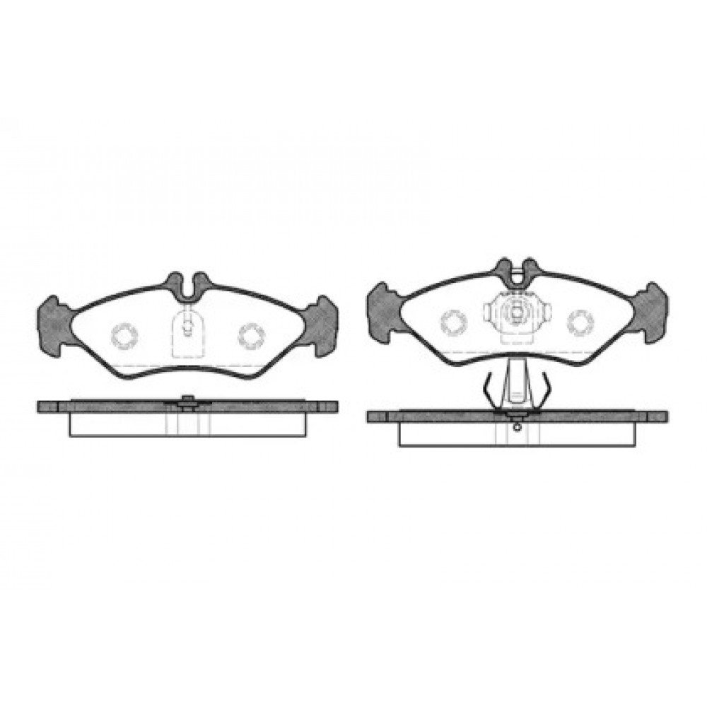 Колодка торм. диск. MB SPRINTER 2-t (901, 902) задн. (пр-во REMSA)