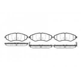 Колодка торм. диск. CHEVROLET LACETTI передн. (пр-во REMSA)