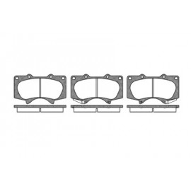 Колодка торм. диск. TOYOTA LAND CRUISER (J12) передн. (пр-во REMSA)