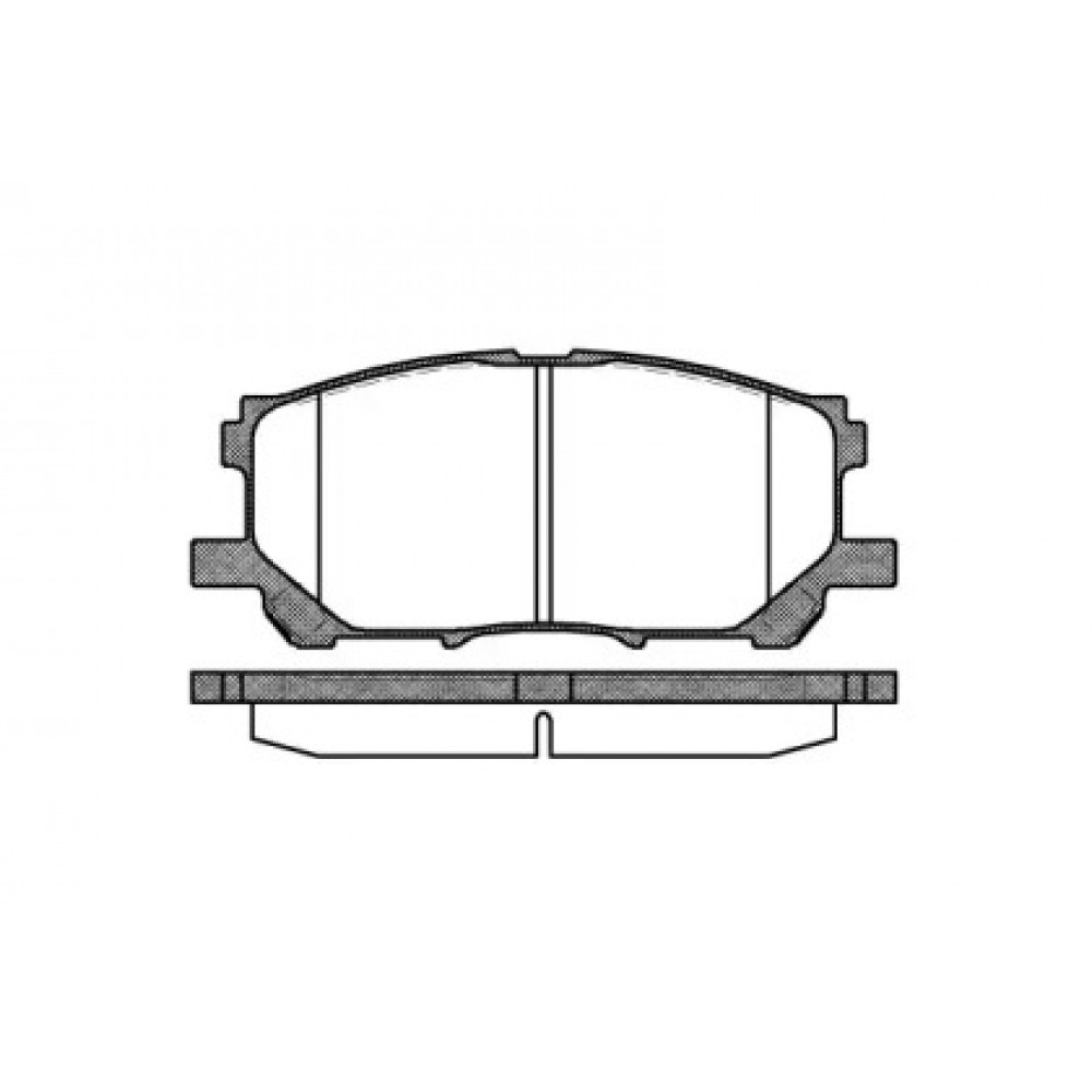 Колодка торм. диск. LEXUS RX, передн. (пр-во REMSA)