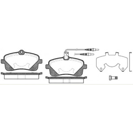 Колодка торм. диск. PEUGEOT 407 1.6-2.0 09- передн. (пр-во REMSA)