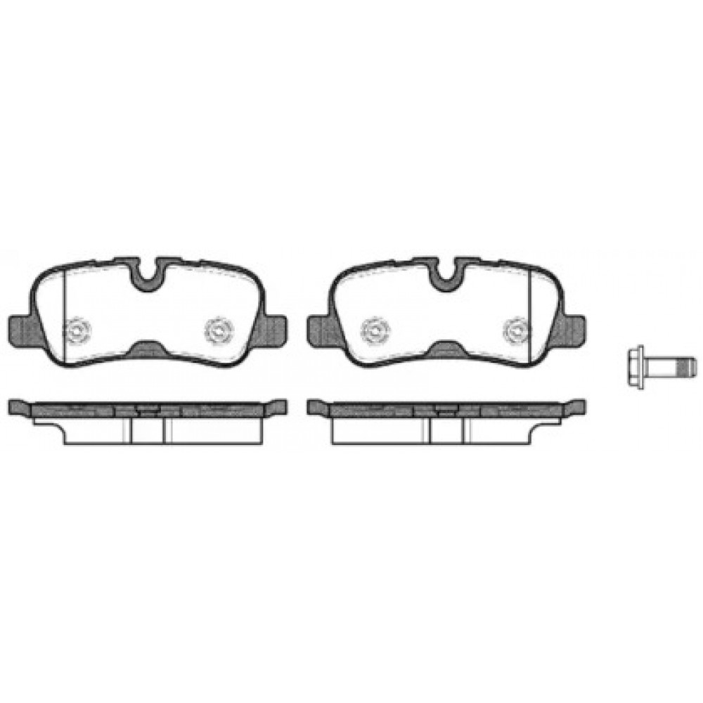Колодка торм. диск. LAND ROVER задн. (пр-во Remsa)