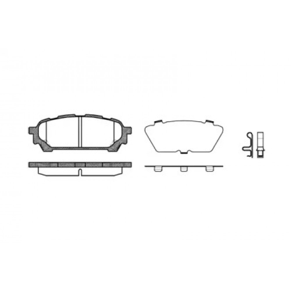 Колодка торм. диск. SUBARU IMPREZA (GD, GG) задн. (пр-во REMSA)