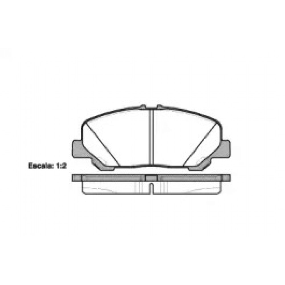 Колодка торм. диск. TOYOTA PREVIA III передн. (пр-во Remsa)