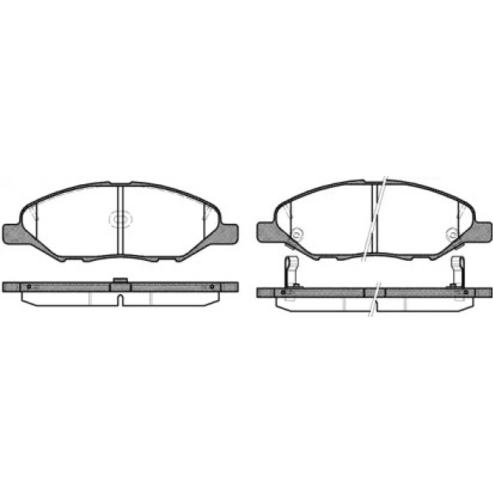 Колодка торм. диск. NISSAN TIIDA 1.5-1.8 07- передн. (пр-во REMSA)