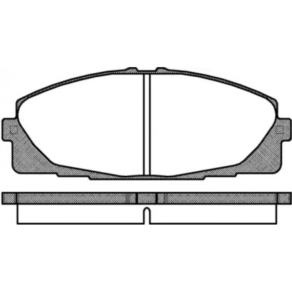 Колодка торм. диск. TOYOTA HIACE V 2.7 VVTI,3.0D, 2.5D-4D 05- передн. (пр-во REMSA)