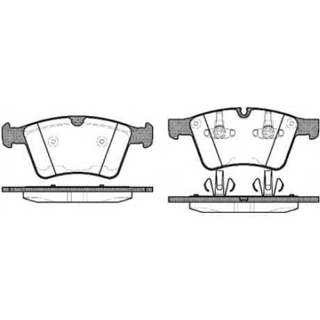 Колодка торм. диск. MB GL-CLASS 06-,M-CLASS 07- передн. (пр-во REMSA)