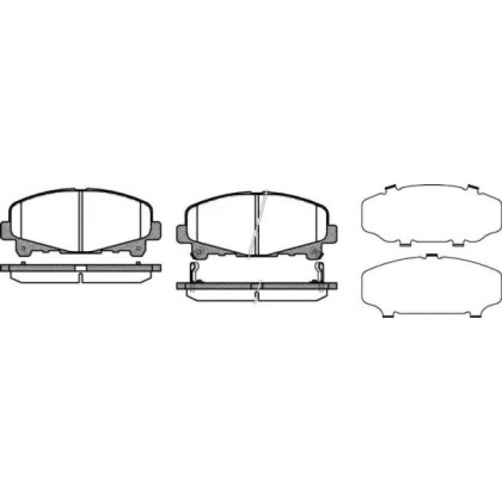 Колодка торм. диск. HONDA ACCORD передн. (пр-во REMSA)