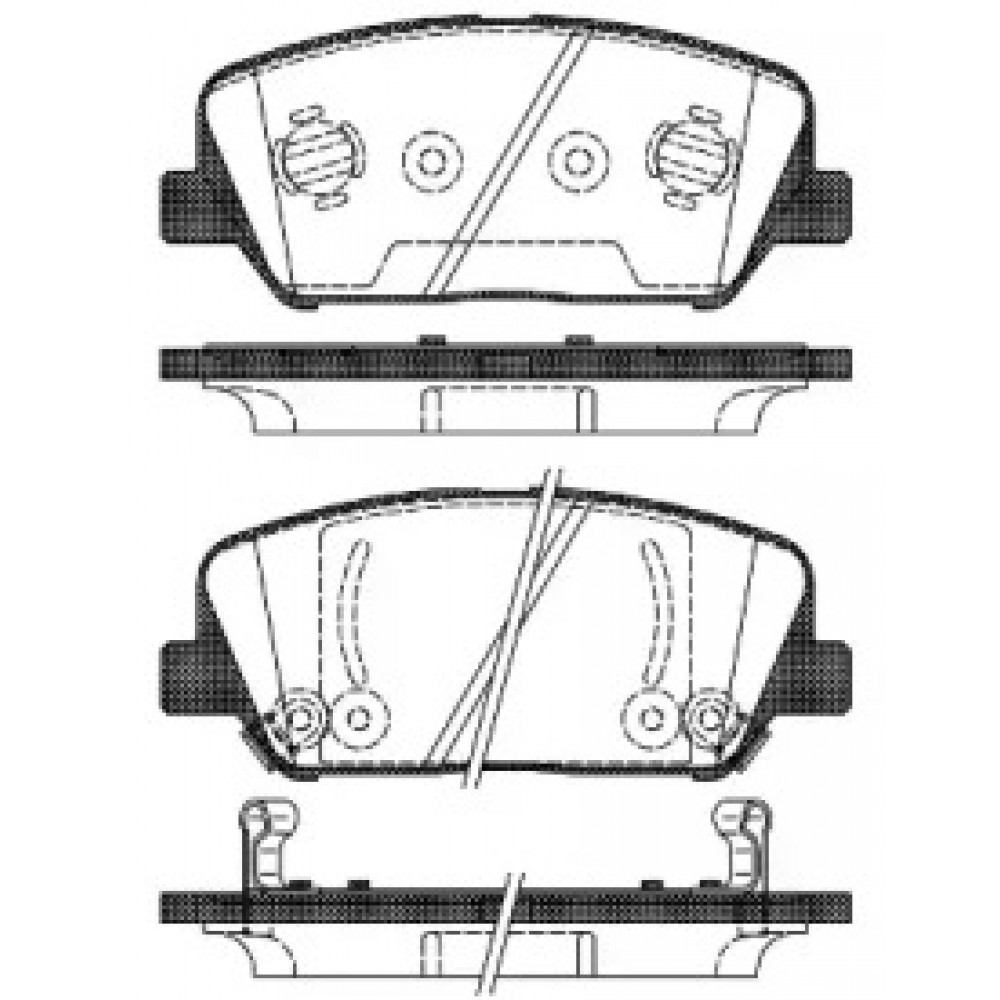 Колодка торм. диск. HYUNDAI GENESIS Coupe (01/08-) передн.  (пр-во REMSA)