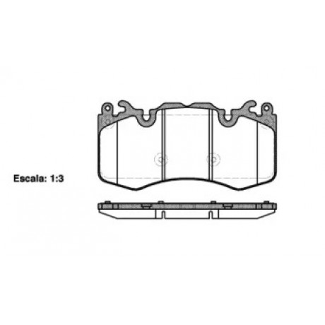 Колодка торм. диск. LANDROVER, RANGE ROVER передн. (пр-во REMSA)