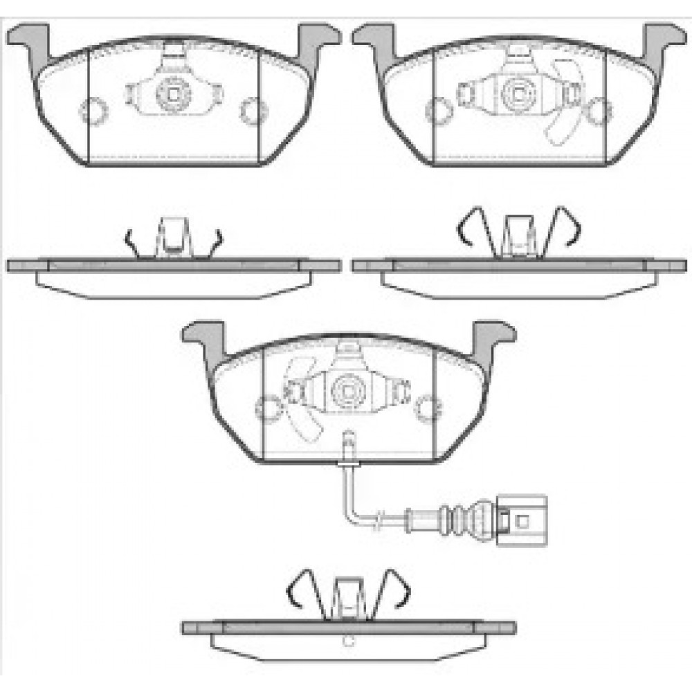 Колодка торм. диск. SKODA OCTAVIA (5E3)(5E5) (11/12-); VW GOLF VII (11/12-) передн. (пр-во REMSA)