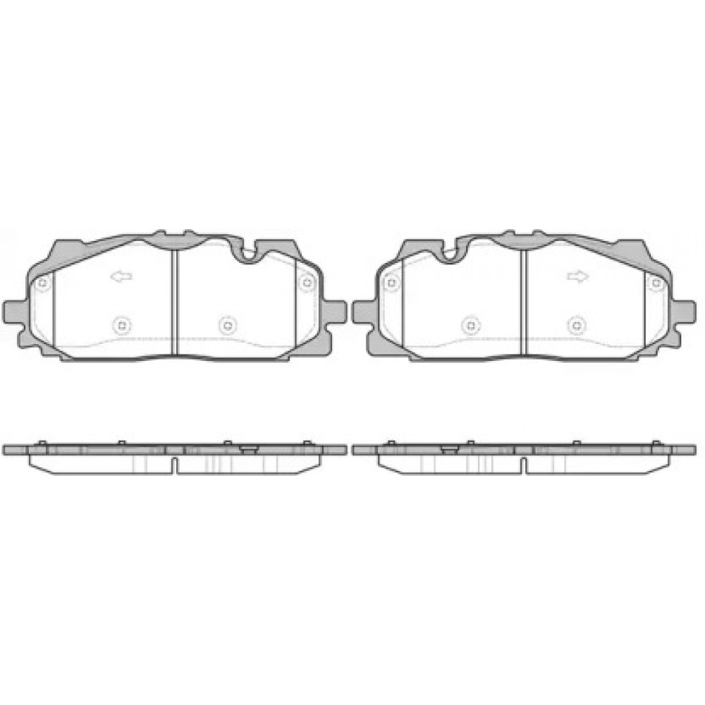 Колодка торм. диск. AUDI A4, A8, Q5, Q7 2015- передн. (пр-во REMSA)
