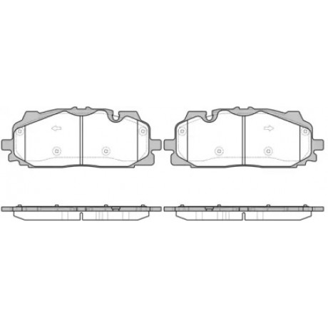 Колодка торм. диск. AUDI A4, A8, Q5, Q7 2015- передн. (пр-во REMSA)
