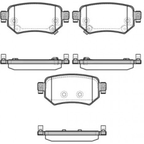 Колодка торм. диск. MAZDA 6 2012- задн. (пр-во REMSA)