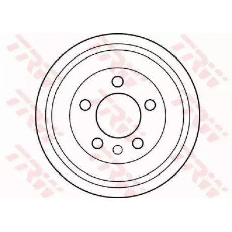 Барабан торм. SKODA ROOMSTER, VW POLO задн. (пр-во TRW)