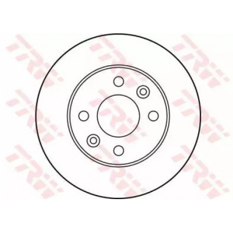 Диск тормозной RENAULT KANGOO, MEGANE передн., вент. (пр-во TRW)