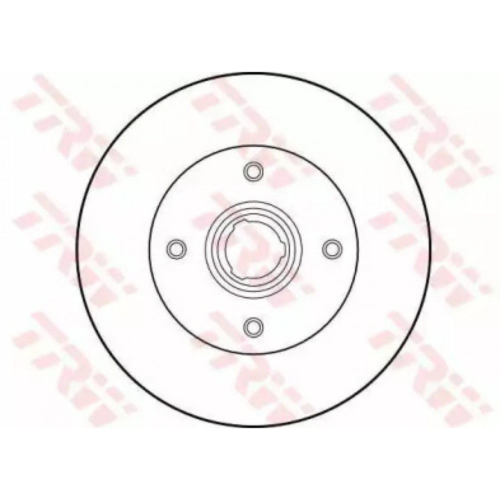 Диск тормозной VW GOLF IV, POLO задн. (пр-во TRW)