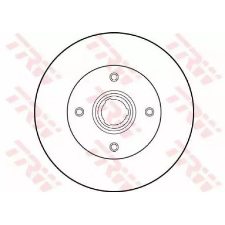 Диск тормозной VW GOLF IV, POLO задн. (пр-во TRW)