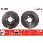 Диск гальмівний SEAT Ibiza IV, VW Caddy передн., Вент. (вир-во TRW)  Диск гальмівний SEAT Ibiza IV, VW Caddy передн., Вент. (вир-во TRW)