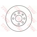 Диск гальмівний DAEWOO Lanos, CHEVROLET Aveo передн., Вент. (вир-во TRW)  Диск гальмівний DAEWOO Lanos, CHEVROLET Aveo передн., Вент. (вир-во TRW)