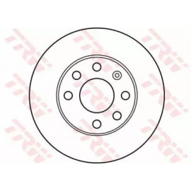 Диск гальмівний DAEWOO Lanos, CHEVROLET Aveo передн., Вент. (вир-во TRW)