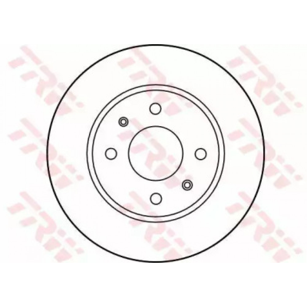 Диск тормозной NISSAN передн. (пр-во TRW)