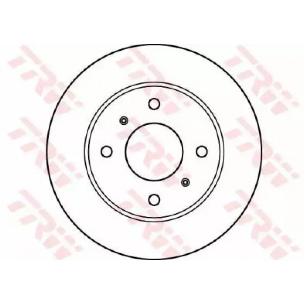 Диск тормозной NISSAN ALMERA передн., вент. (пр-во TRW)