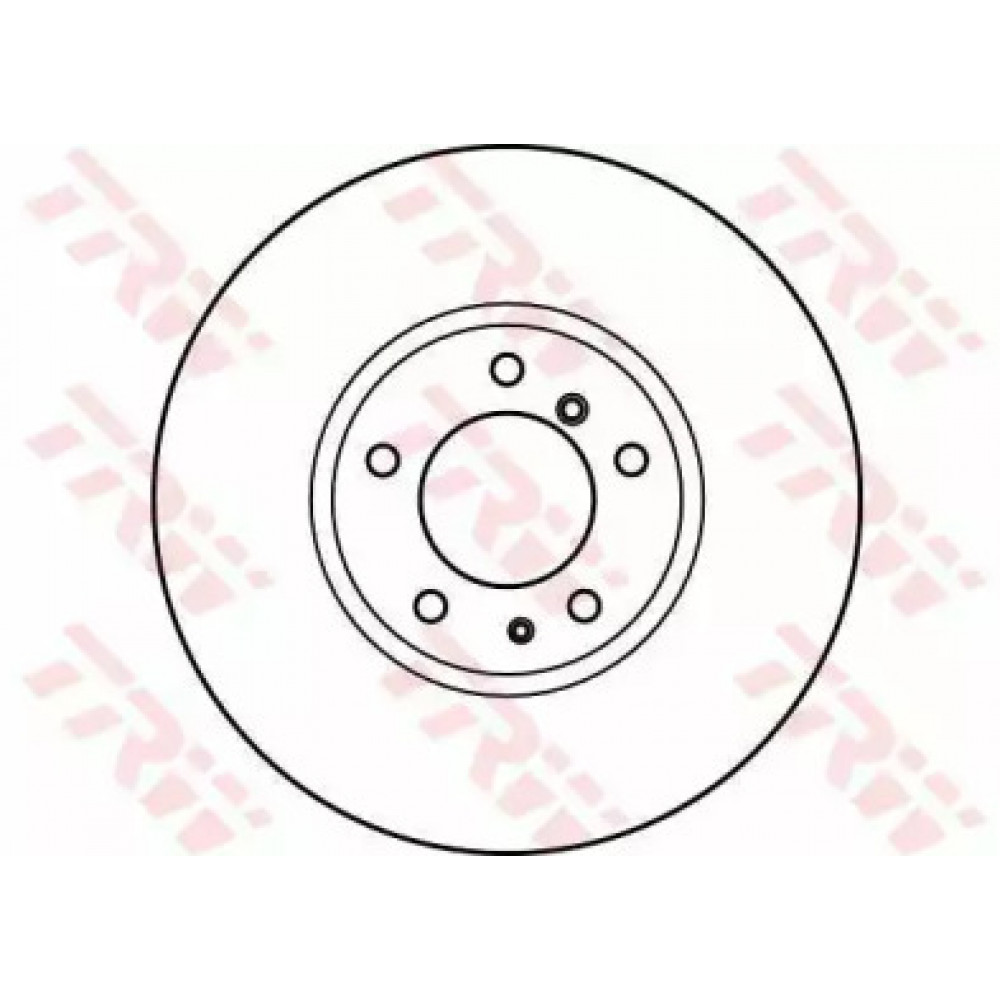 Диск гальмівний BMW 5 (E39), 7 (E32) передн., Вент. (вир-во TRW)