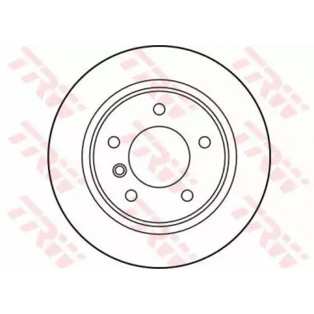 Диск гальмівний BMW 3 задн., Вент. (вир-во TRW)