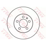 Диск гальмівний AUDI A3, SEAT Cordoba, Ibiza, SKODA, VW, передн., Вент. (вир-во TRW) 