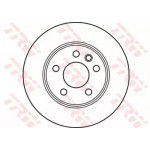 Диск гальмівний VW T4 Bus, задн. (вир-во TRW) 