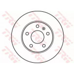 Диск гальмівний OPEL Astra H (вир-во TRW)  Диск гальмівний OPEL Astra H (вир-во TRW)