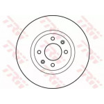 Диск гальмівний CITROEN C3, C4, PEUGEOT 207 передн., Вент. (вир-во TRW)  Диск гальмівний CITROEN C3, C4, PEUGEOT 207 передн., Вент. (вир-во TRW)