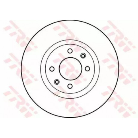 Диск тормозной CITROEN C3, C4, PEUGEOT 207 передн., вент. (пр-во TRW)