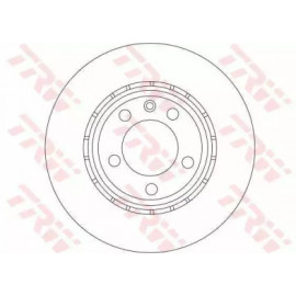 Диск гальмівний NISSAN, OPEL, RENAULT, передн., Вент. (вир-во TRW)  Диск гальмівний NISSAN, OPEL, RENAULT, передн., Вент. (вир-во TRW)