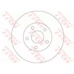 Диск гальмівний NISSAN, передн., Вент. (вир-во TRW)  Диск гальмівний NISSAN, передн., Вент. (вир-во TRW)